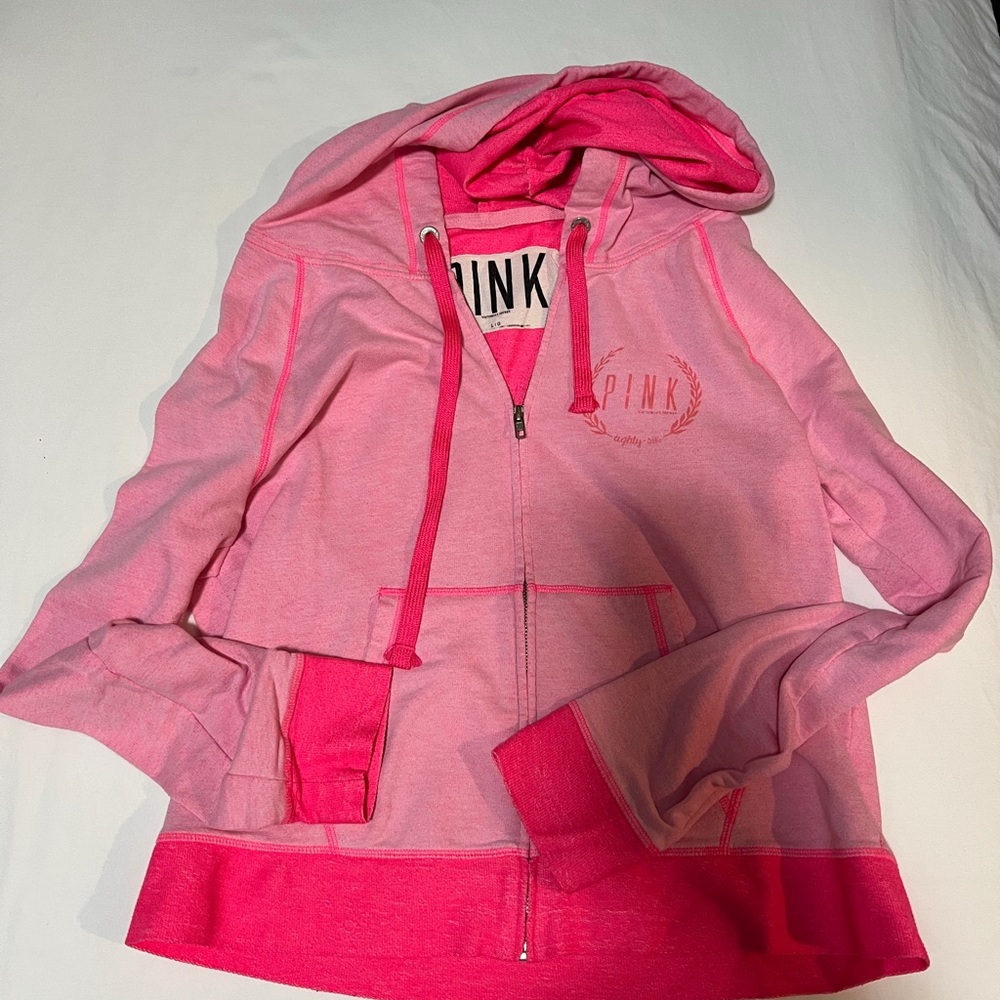 PINK Victoria's Secret Kids Hoodie in Light and Dark Pink